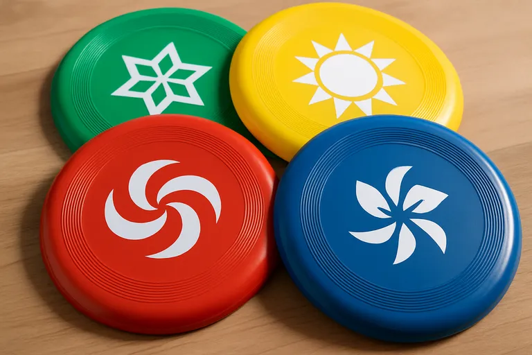 Kleuren en ontwerpen voor jouw frisbee